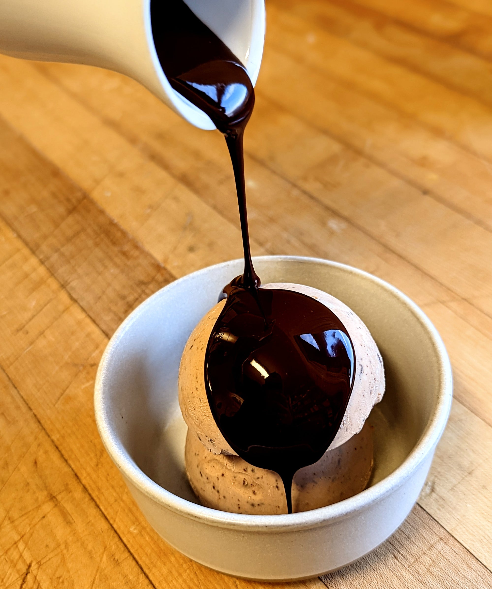 Sarah Pineda's Milk chocolate Semifreddo With Dark Chocolate Magic Shell