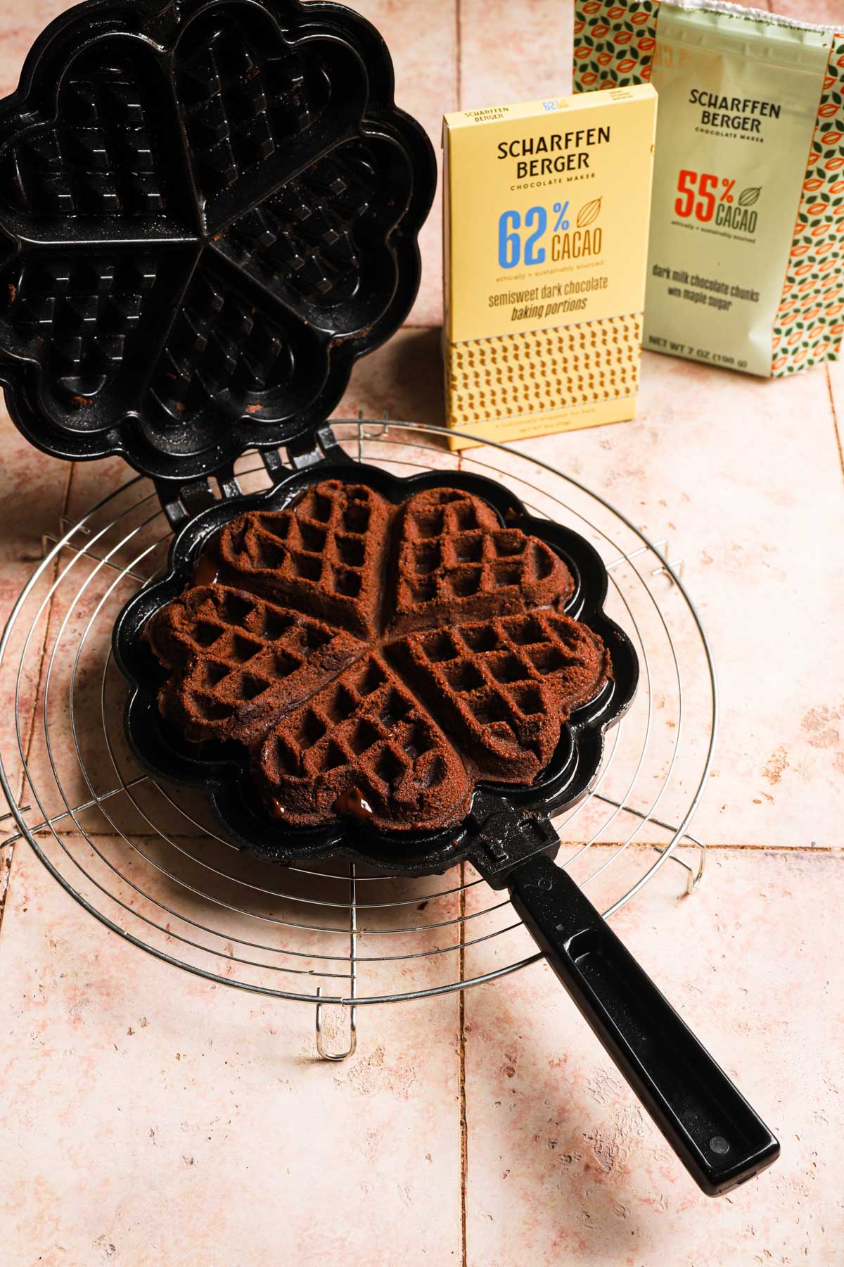One Sarcastic Baker’s Chocolate Sweetheart Waffles