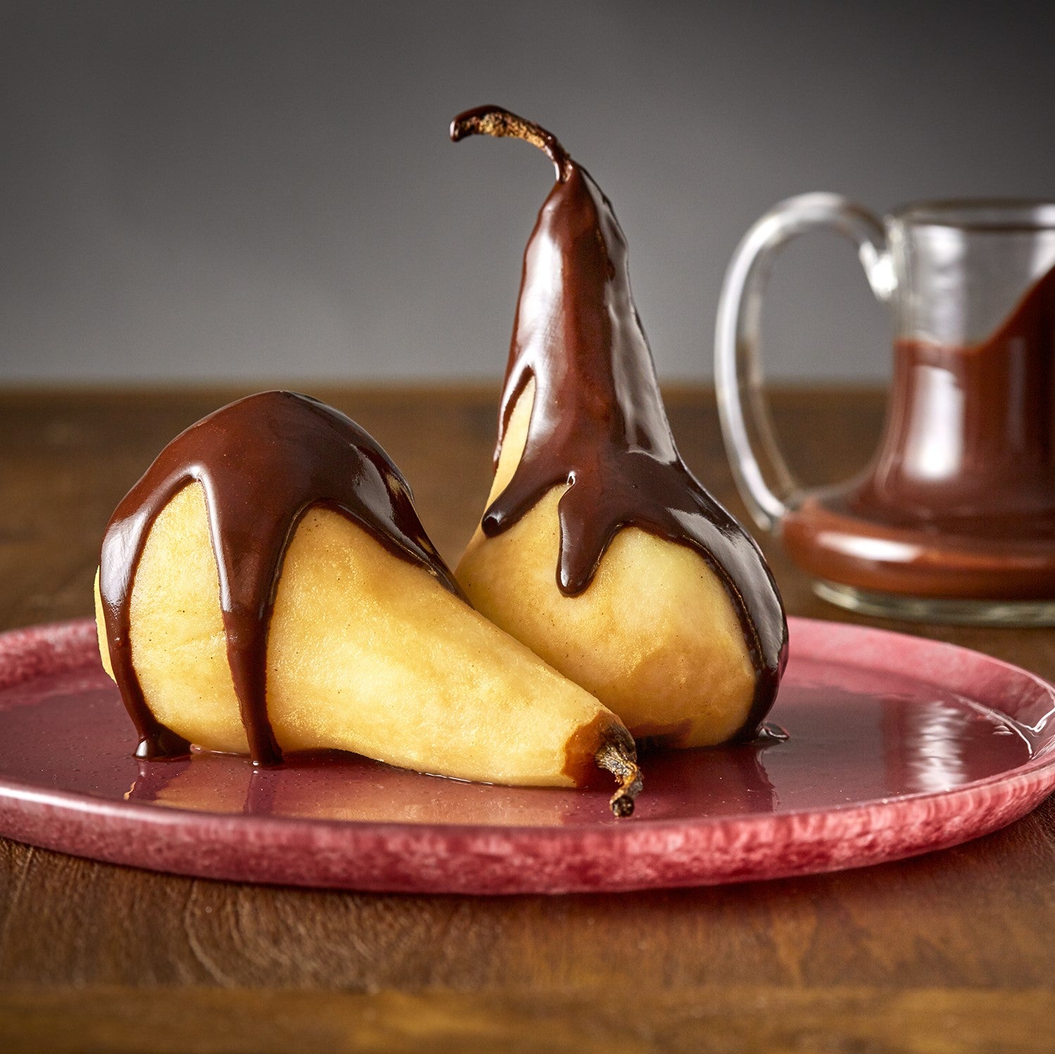Deep Chocolate Glaze image on pears