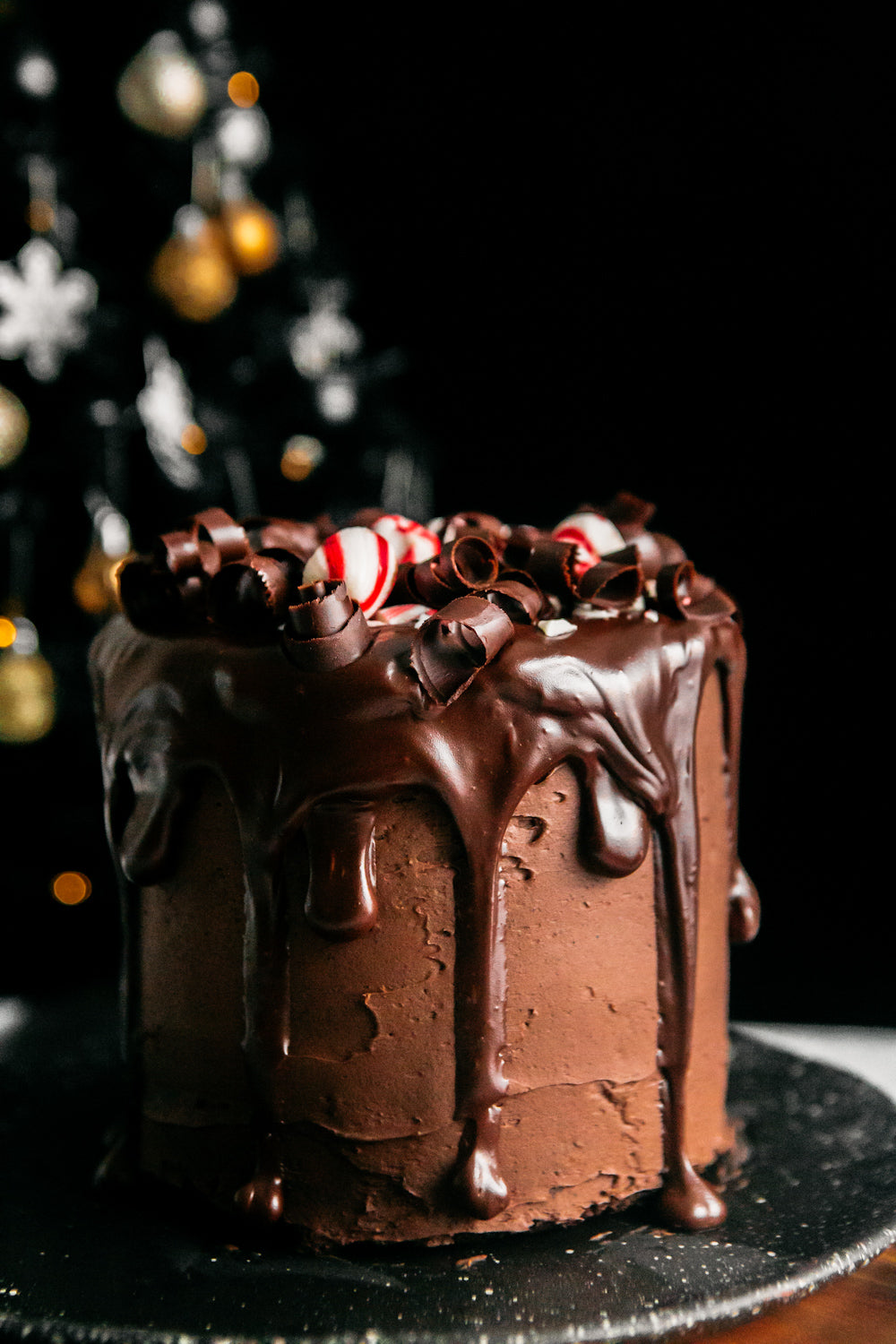 CHOCOLATE PEPPERMINT LAYER CAKE BY HEATHER’S HOME BAKERY