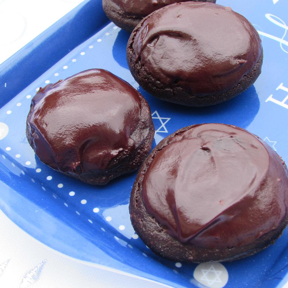 Hanukkah Chocolate Sufganiyot (Doughnuts)