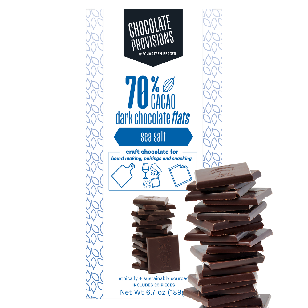 Chocolate Provisions - 70% Cacao Dark Chocolate w/Sea Salt Flats