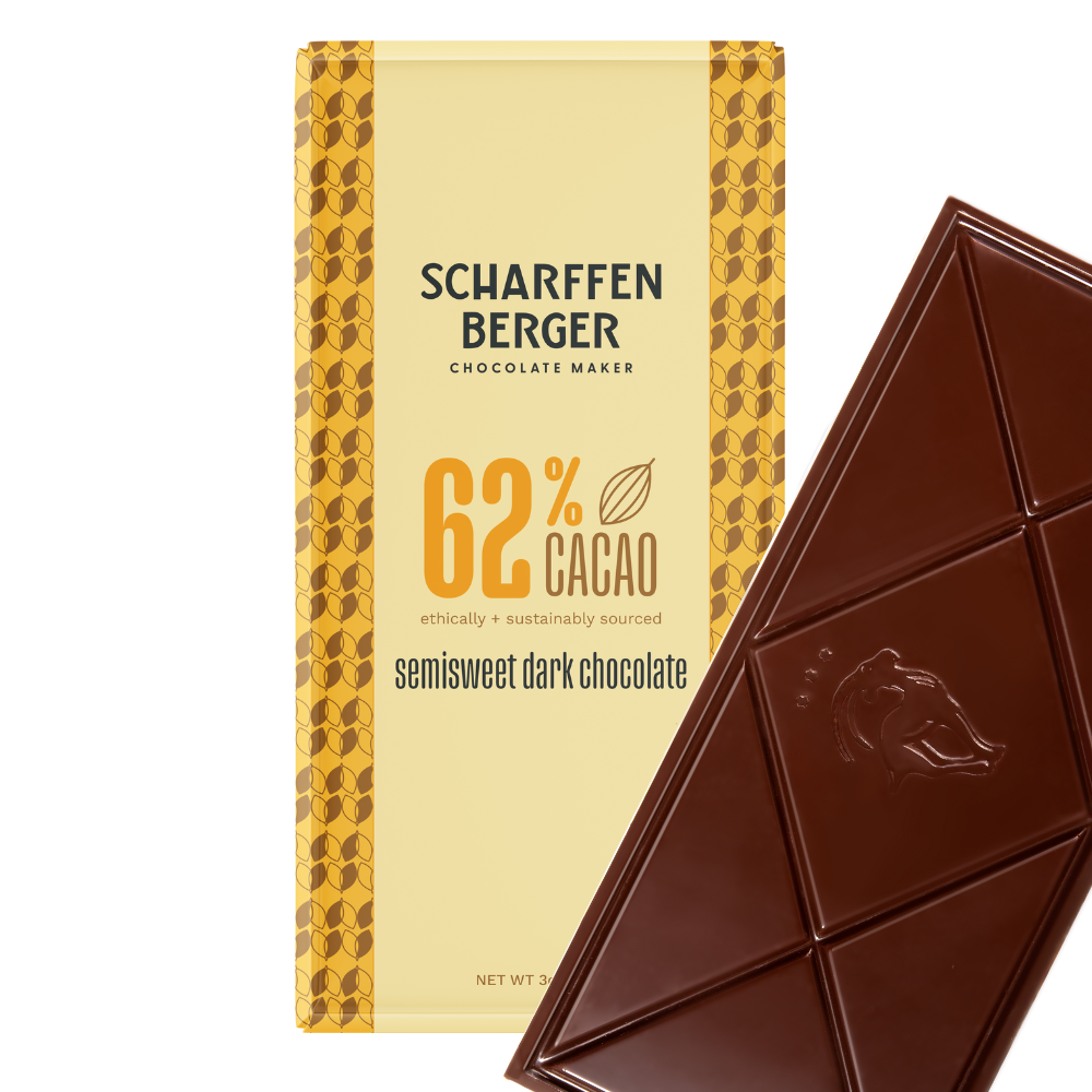 62% Semisweet Dark Chocolate Bar – Scharffen Berger